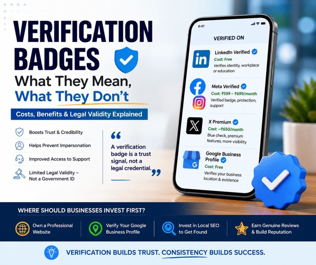 social media blue verification badge explained with cost and benefit
