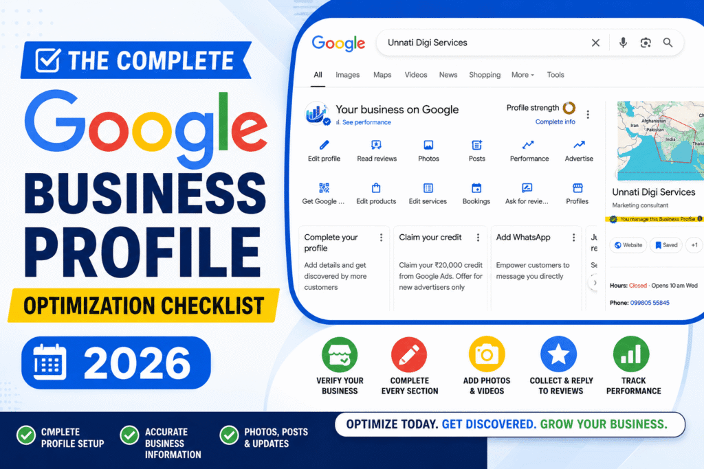 google business profile optimization checklist