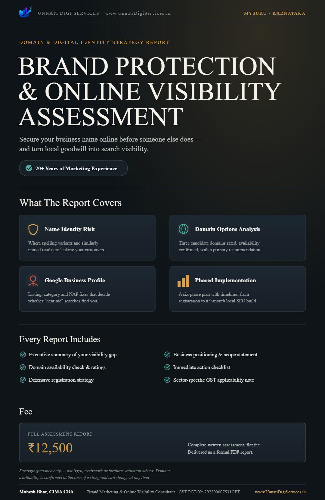 Brand Protectin & Online Visibility Assessmennt Report