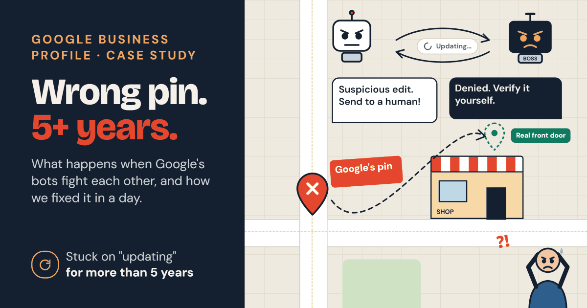 Fixing Your Google Maps Pin in One Day